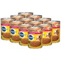 Pedigree Chopped Ground Dinner Beef Adult Canned Wet Dog Food, 22-oz, case of 12