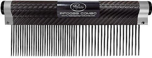 Resco Wrap Comb for Dogs, Cats & Small Pets, Combo 1.5-in Pin, Carbon Fiber slide 1 of 3