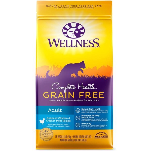 Wellness Complete Health Chicken & Deboned Chicken Grain-Free Senior Dry Cat Food
