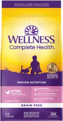 Wellness Complete Health Natural Grain-Free Deboned Chicken & Chicken Meal Dry Kitten Food, 5.5-lb bag