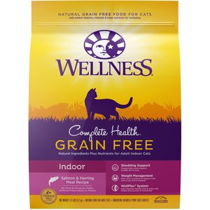 Wellness Complete Health Natural Grain-Free Salmon & Herring Dry Cat Food, 11.5-lb bag