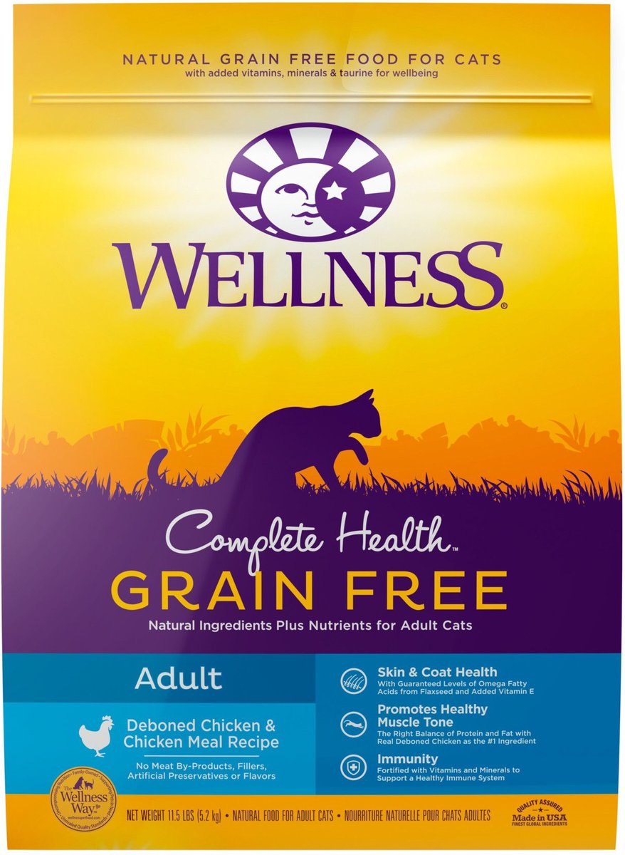 Wellness complete health senior cat food sale