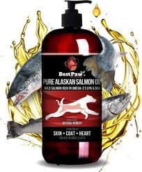 Best Paw Nutrition Pure Alaskan Salmon Oil Dog & Cat Supplement, 32-oz bottle