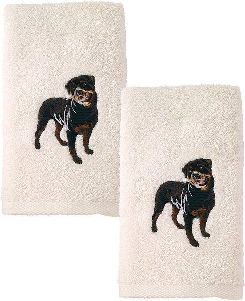 Avanti Linens Dog 2-Pack Hand Towel, Rottweiler slide 1 of 2