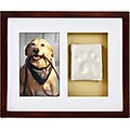 Pearhead Pawprints Dog & Cat Wall Frame & Impression Kit, Espresso