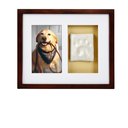 Pearhead Pawprints Dog & Cat Wall Frame & Impression Kit, Espresso