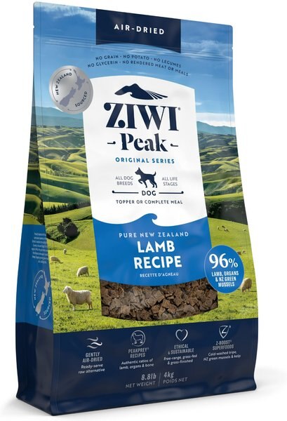 Ziwi Peak Lamb Grain-Free Air-Dried Dog Food, 8.8-lb bag slide 1 of 10