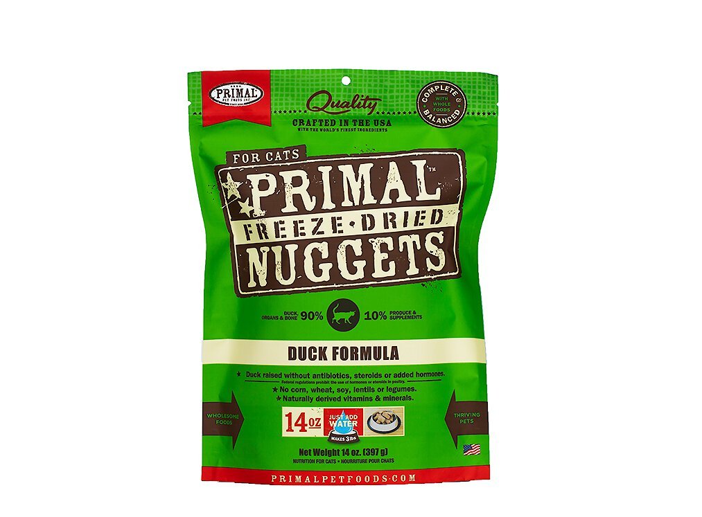PRIMAL Duck Formula Nuggets GrainFree Raw FreezeDried Cat Food
