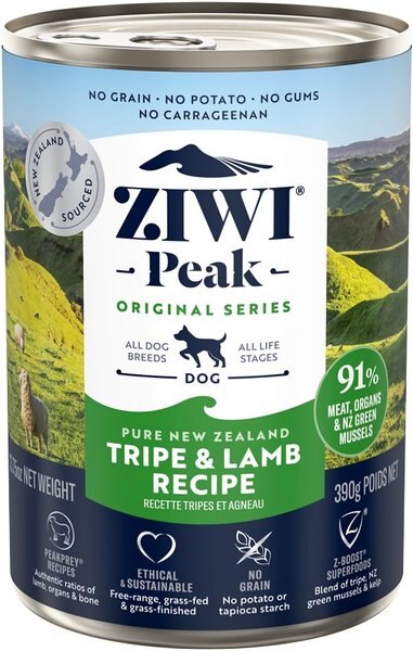 Ziwi Peak Tripe & Lamb Recipe Canned Dog Food, 13.75-oz, case of 12 slide 1 of 8