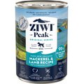 Ziwi Peak Mackerel & Lamb Recipe Canned Dog Food, 13.75-oz, case of 12