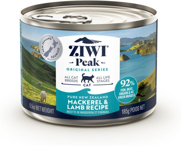 Ziwi Peak Mackerel & Lamb Recipe Canned Cat Food, 6.5-oz, case of 12 slide 1 of 8