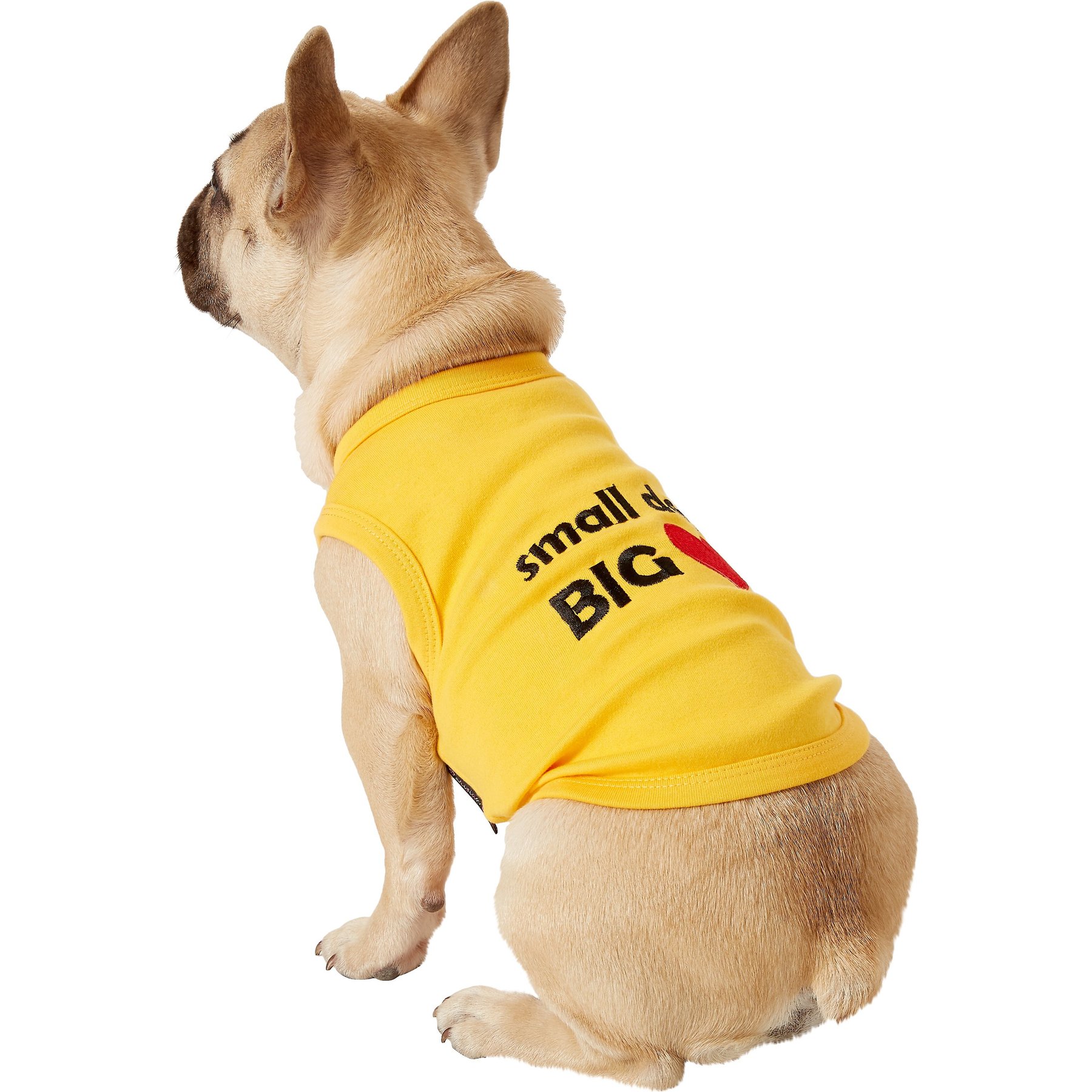 Parisian Pet Valentine's Day Small Dog Big Heart Dog T-Shirt, Medium