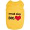 Show in main carousel: Parisian Pet Valentine's Day Small Dog Big Heart Dog T-Shirt, Large slide 4 of 8