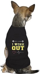 Parisian Pet I Work Out Dog & Cat T-Shirt, X-Small