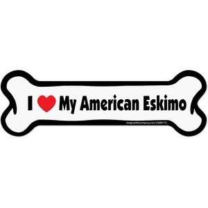 Imagine This Company Bone Magnet, American Eskimo