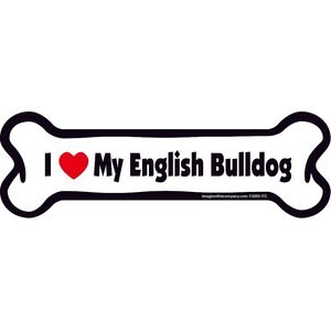 Imagine This Company Bone Magnet, English Bulldog