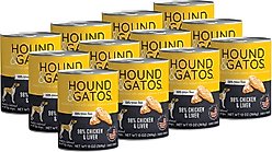 Hound & Gatos 98% Chicken & Liver Grain-Free Canned Dog Food, 13-oz, case of 12 slide 2 of 9