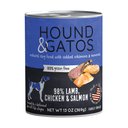 Hound & Gatos 98% Lamb, Chicken & Salmon Grain-Free Canned Dog Food, 13-oz, case of 12