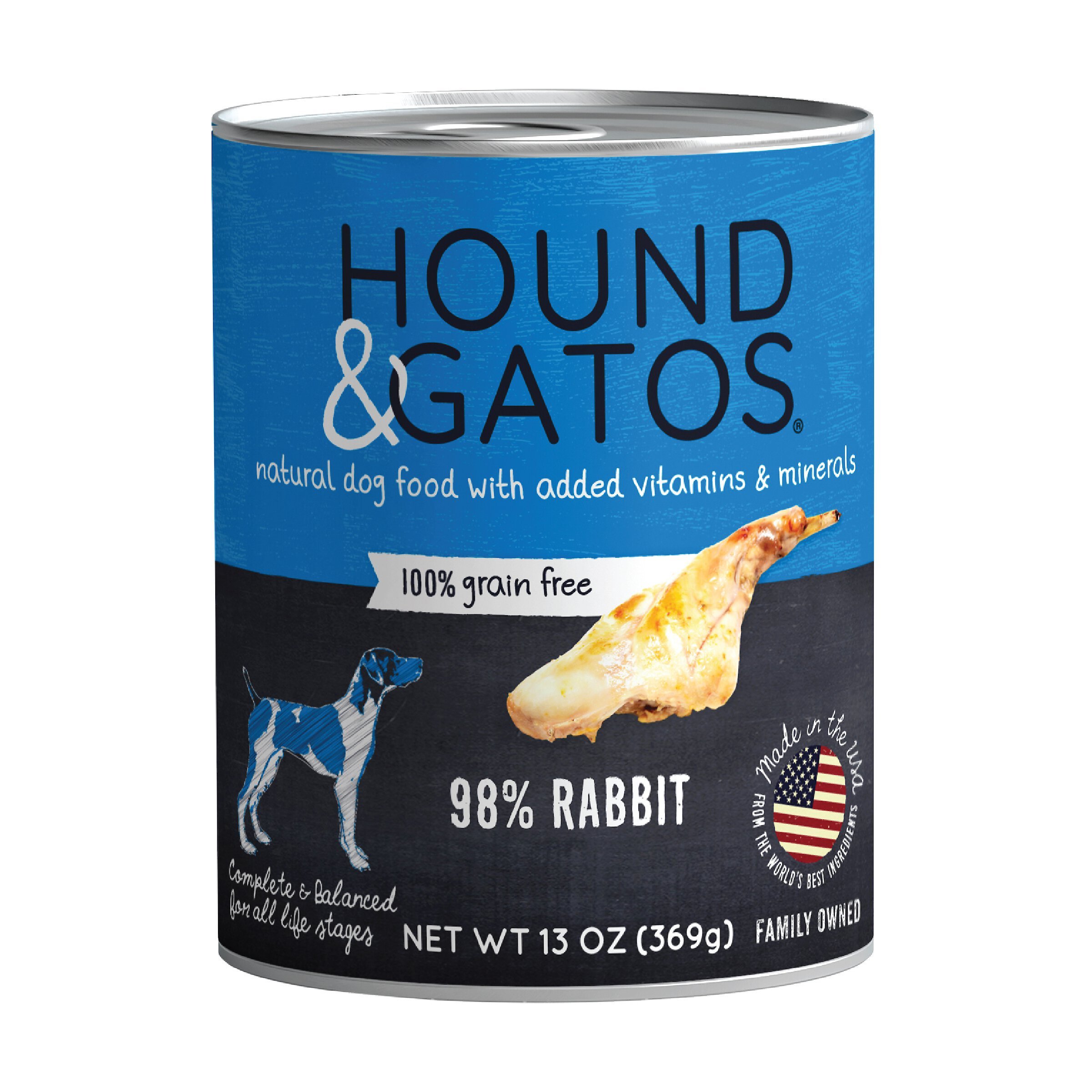 HOUND GATOS 98 Rabbit Grain Free Canned Dog Food reviews