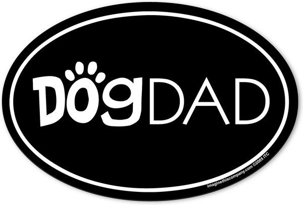 Imagine This Company "Dog Dad" Magnet, Oval Shape slide 1 of 4