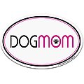 Imagine This Company "Dog Mom" Magnet, Oval Shape