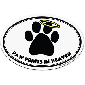 Imagine This Company " Paw Prints In Heaven" Magnet, Oval Shape