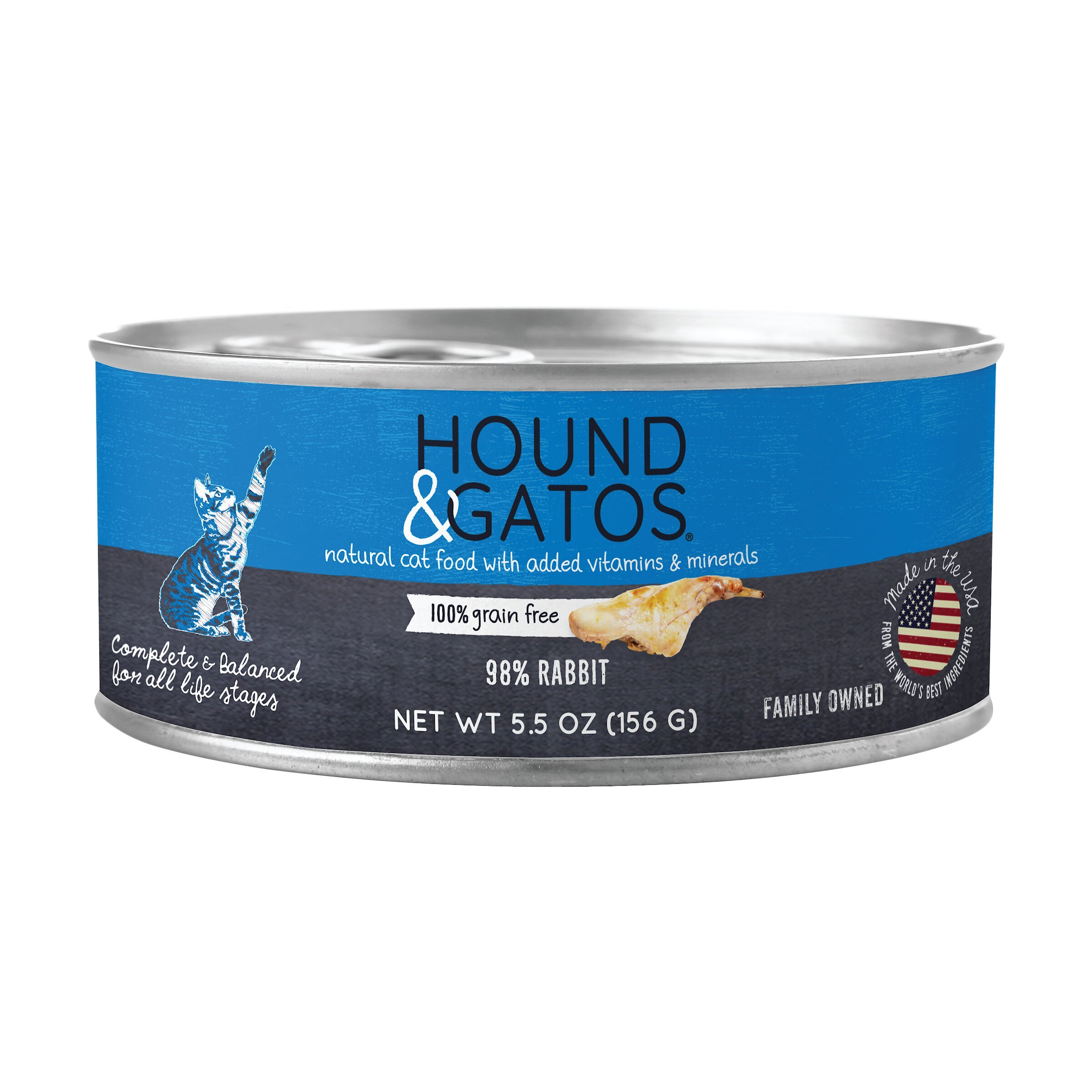Hound & Gatos 98% Rabbit Grain-Free Canned Dog Food