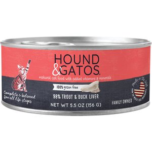 HOUND GATOS 98 Salmon Grain Free Canned Cat Food 5.5 oz case