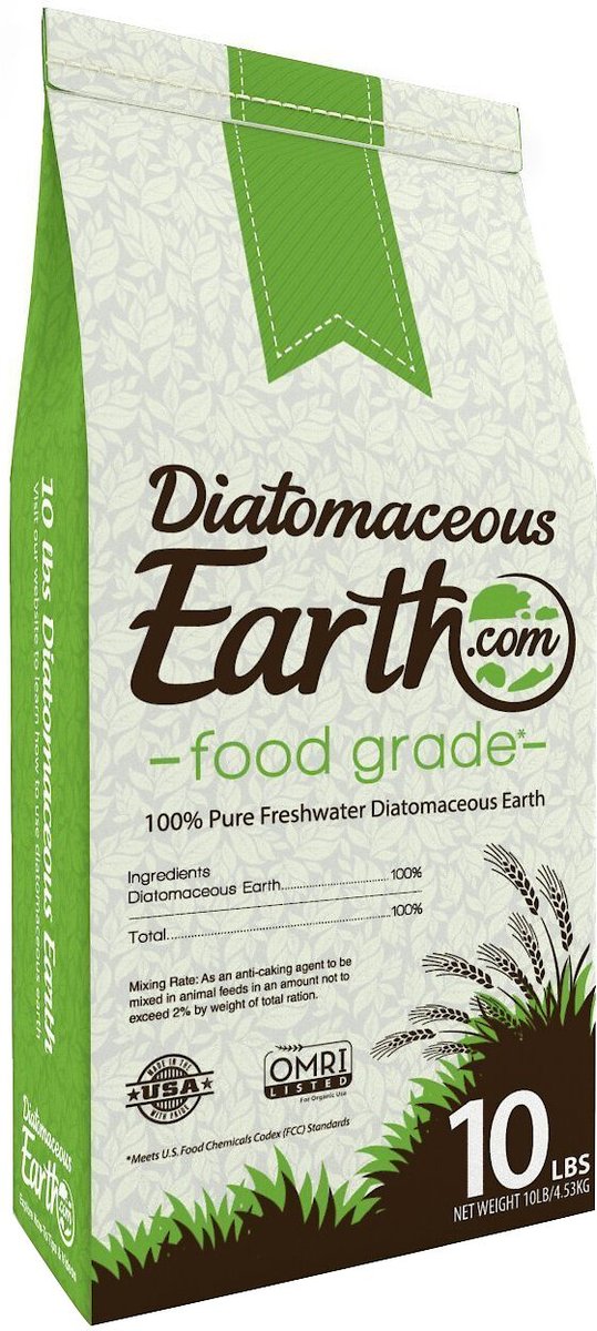 Diatomaceous earth outlet litter