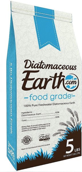 DiatomaceousEarth Food Grade Flea & Tick Powder for Cats & Dogs, 5-lb bag slide 1 of 4