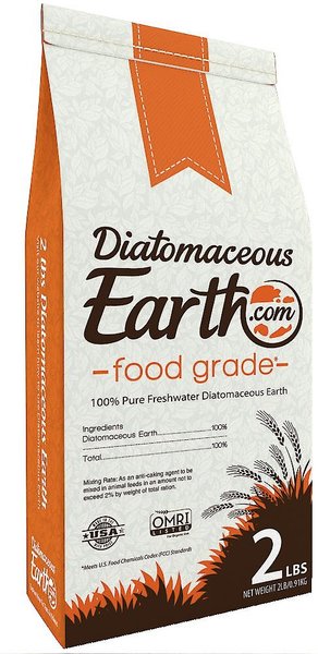 DiatomaceousEarth Food Grade Flea & Tick Powder for Cats & Dogs, 2-lb bag slide 1 of 3