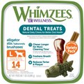 WHIMZEES by Wellness Variety Box Dental Chews Natural Grain-Free Dental Dog Treats, Large, 14 count