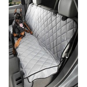 4Knines Rear Bench Seat Cover with Hammock, Gray, Regular