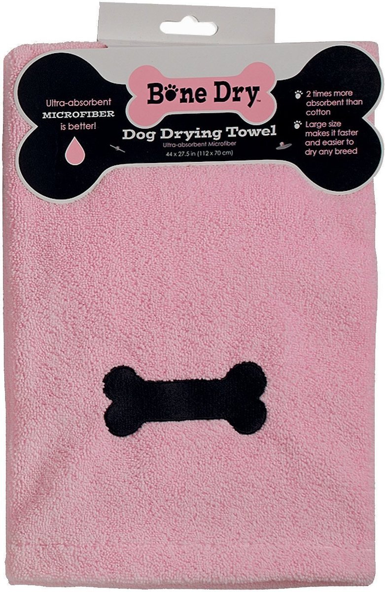 Bone Dry Embroidered Microfiber Dog Towel