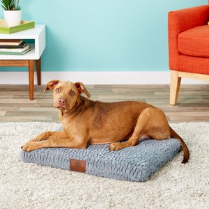 American Kennel Club AKC Orthopedic Dog Crate Mat, Blue Gray, 24-in