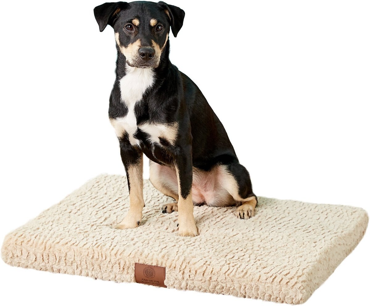 AMERICAN KENNEL CLUB AKC Orthopedic Dog Crate Mat, Tan, 30in