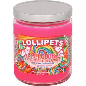 Pet Odor Exterminator Lollipets Deodorizing Candle, 13-oz jar