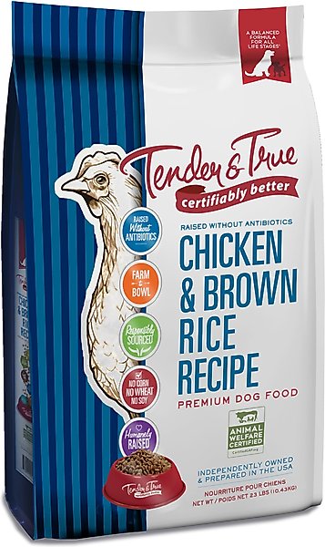 Tender & True Chicken & Brown Rice Recipe Dry Dog Food, 23-lb bag slide 1 of 3