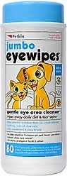 Petkin Jumbo Dog & Cat Eye Wipes, 80 count