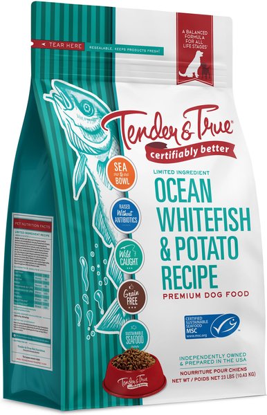 Tender & True Limited Ingredient Grain-Free Ocean Whitefish & Potato Recipe Dry Dog Food, 23-lb bag slide 1 of 1