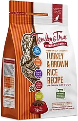 Tender & True Turkey & Brown Rice Recipe Dry Cat Food, 3-lb bag