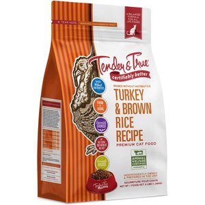 Tender & True Turkey & Brown Rice Recipe Dry Cat Food, 3-lb bag
