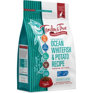 Tender & True Limited Ingredient Ocean Whitefish & Potato Recipe Grain-Free Dry Cat Food, 7-lb bag