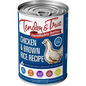 Tender & True Chicken & Brown Rice Recipe Canned Dog Food, 13.2-oz, case of 12