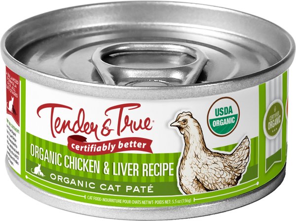 TENDER TRUE Organic Chicken Liver Recipe Grain Free Canned