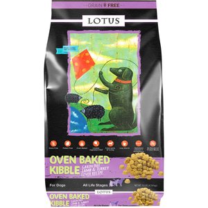 Lotus Oven-Baked Grain-Free Lamb & Turkey Liver Recipe Dry Dog Food, 10-lb bag
