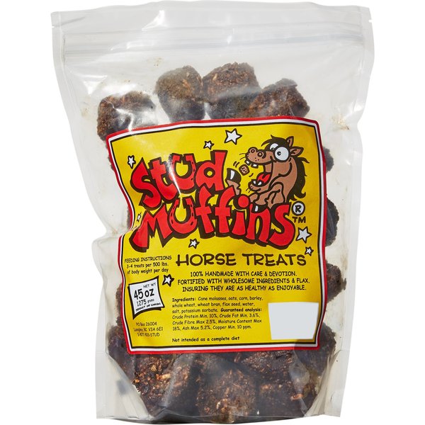 STUD MUFFINS Molasses Horse Treats, 45oz bag