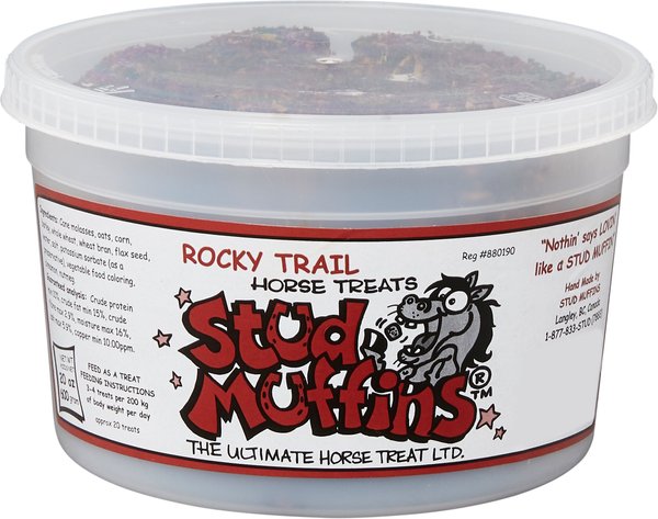 Stud Muffins Rocky Trail Cinnamon Horse Treats, 20-oz tub slide 1 of 6