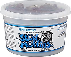 Stud Muffins Peppermint Horse Treats, 20-oz tub