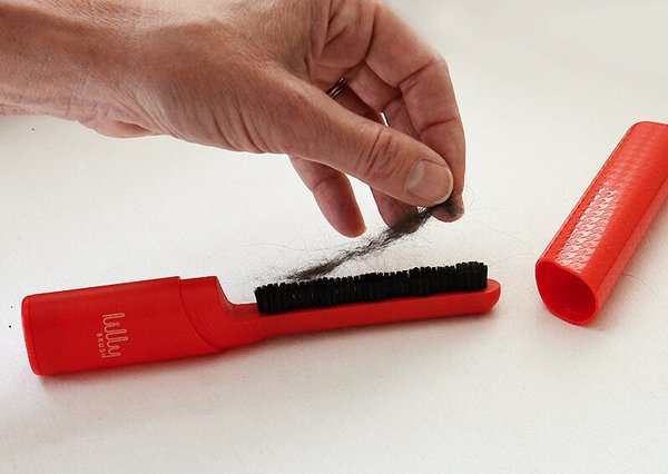 Show full view: Lilly Brush Hair Clean-up Dog & Cat Brush & Cap, Red slide 4 of 10